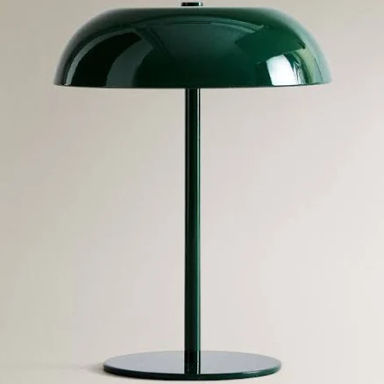 Zara Home Monochrome Touch Table Lamp Green