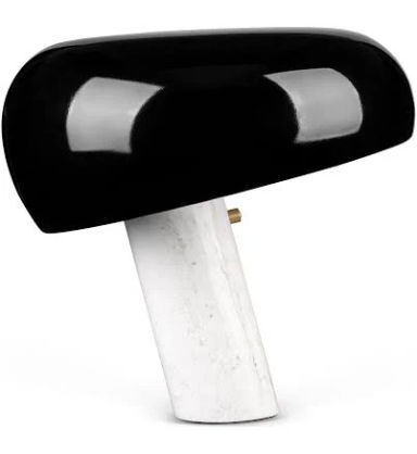 Snoopy Lamp Replica, Black, Metal/Marble Leg, H14.6"xW15.4"xD15", E26