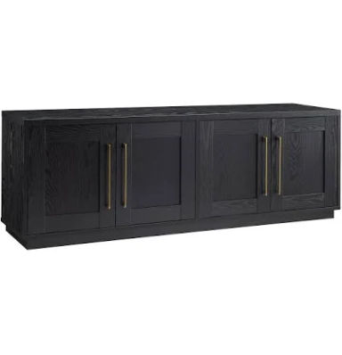 Tillman Rectangular TV Stand for TV's Up to 80" in Black Grain