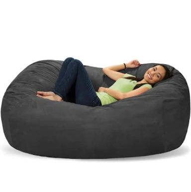 Comfy Sacks 6 Memory Foam Bean Bag Lounger ( Grey )