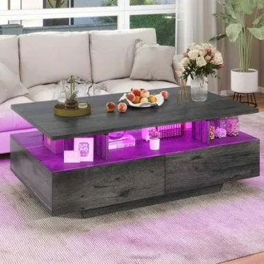 Uforic Modern Center Tables with Storage for Living Room