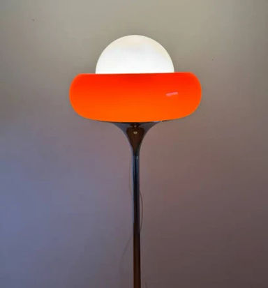 Meblo Guzzini floor lamp Jadran / Mid Century / Modern Standing Lamp / 1970s / Space Age / Atomic Age / Italian design lamp /