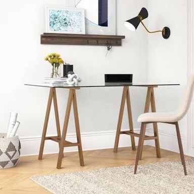 Trent Austin Design Brady Glass Writing Desk