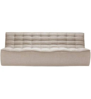 N701 Modular 3-Seat Sofa by Ethnicraft - Spacious and Stylish | ModernFurnishings.com Beige Fabric
