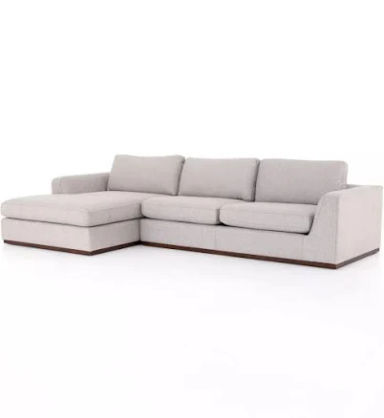Colt 2-Piece Sectional - Aldred Silver - Four Hands