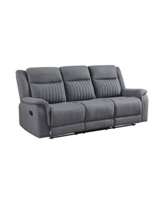 White Label Magnus 86" Double Reclining Sofa