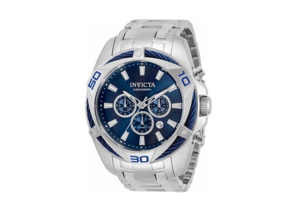 Invicta Bolt 32373 Men's 50mm Quartz Chronograph Watch - Silver