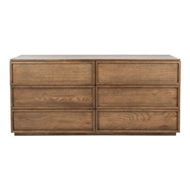 Safavieh Couture Zeus 6 Drawer Wood Dresser, Natural