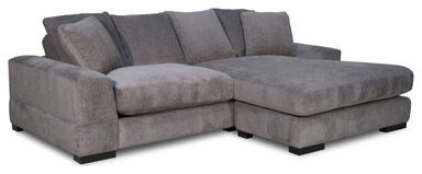 Bullock Sectional, Reversible Chaise, Livcha/Gray