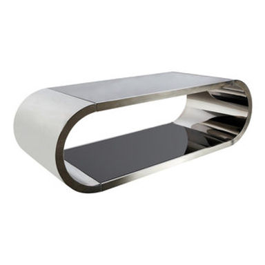 Pia Chrome Coffee Table, Silver
