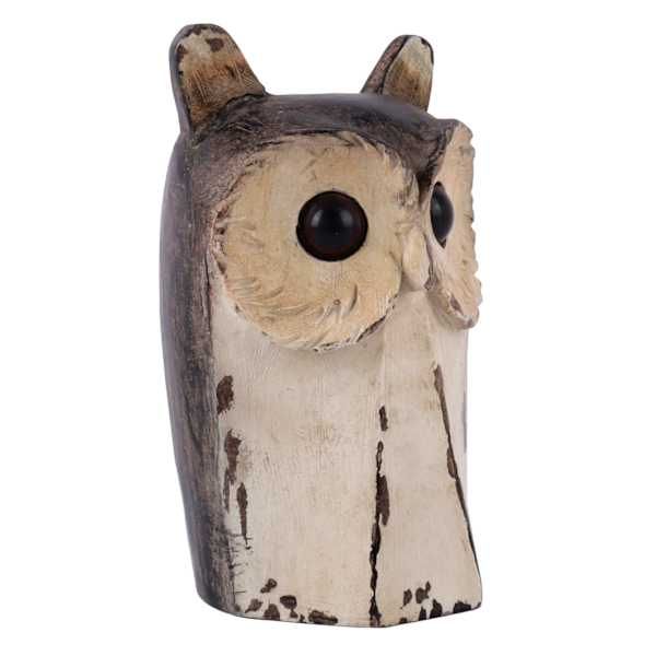 Baby Owl Figurine, 6.5", Brown, Resin, sold by At Home
