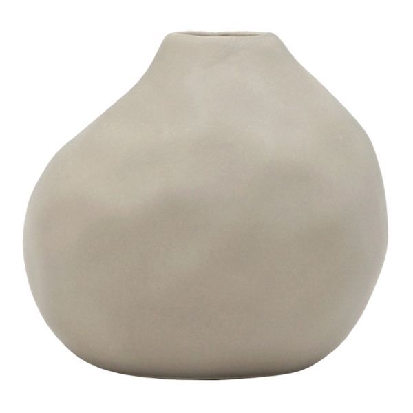 Grey Ceramic Vase, 3.8", Neutral, sold by At Home