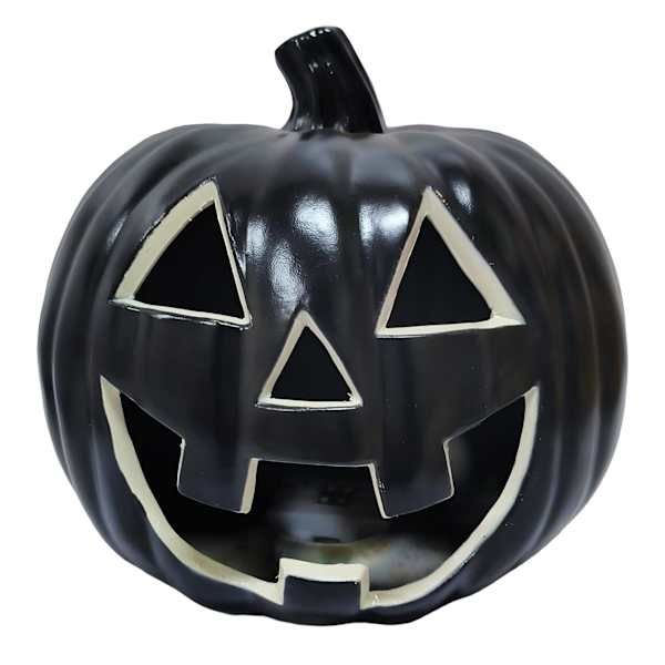 Black Jack-O-Lantern Halloween Light At Home, Plastic