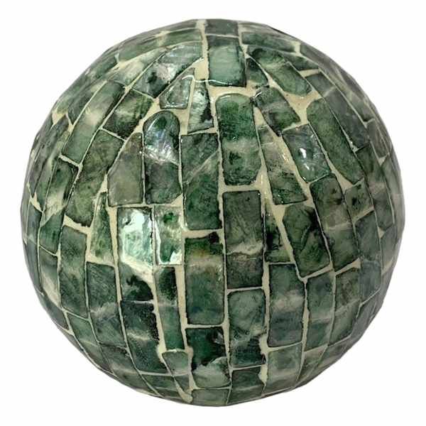Green Capiz Orb, 4", sold by At Home