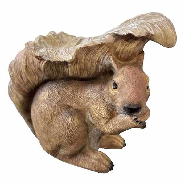 Squirrel Outdoor Garden Feeder, 7.6" At Home, Brown, Resin