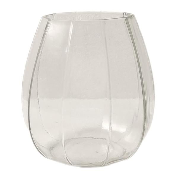 Faceted Clear Glass Hurricane, 6", sold by At Home
