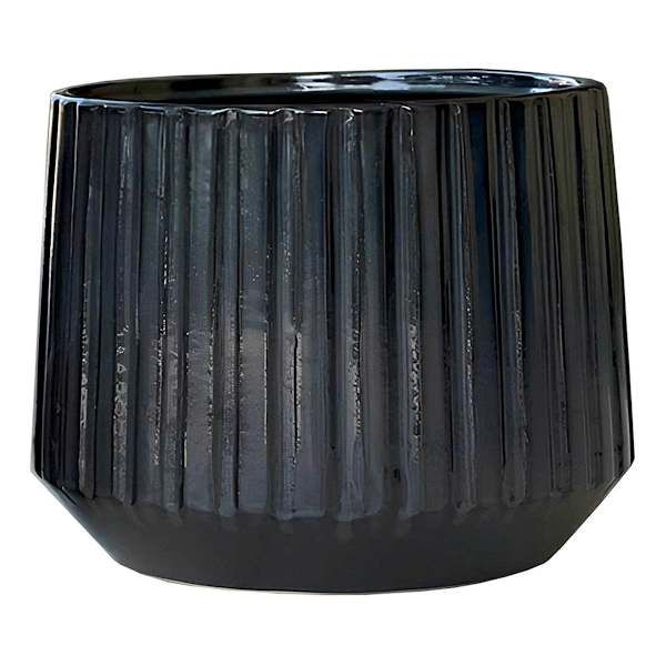 Indoor Bricklyn Black Ceramic Planter, Large, sold by At Home