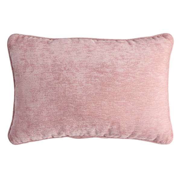 Reese Pale Mauve Chenille Throw Pillow, Pink