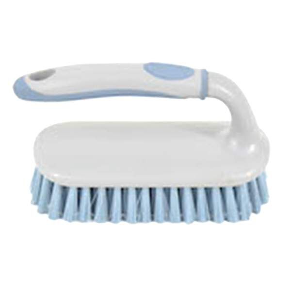 Brite Scrub Brush, Blue, Plastic, sold by At Home