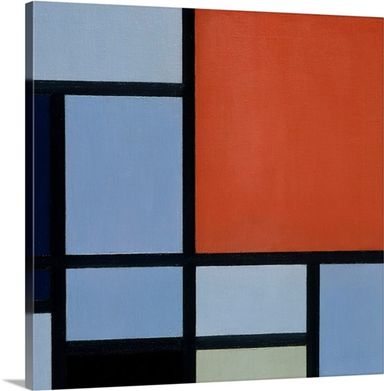 Composition Stretched Canvas Print