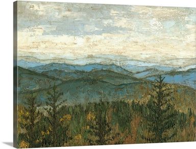 Blue Ridge View II Stretched Canvas Print