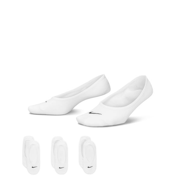 Nike Women's Everyday Lightweight Training Footie Socks (3 Pairs) in White | SX4863-101