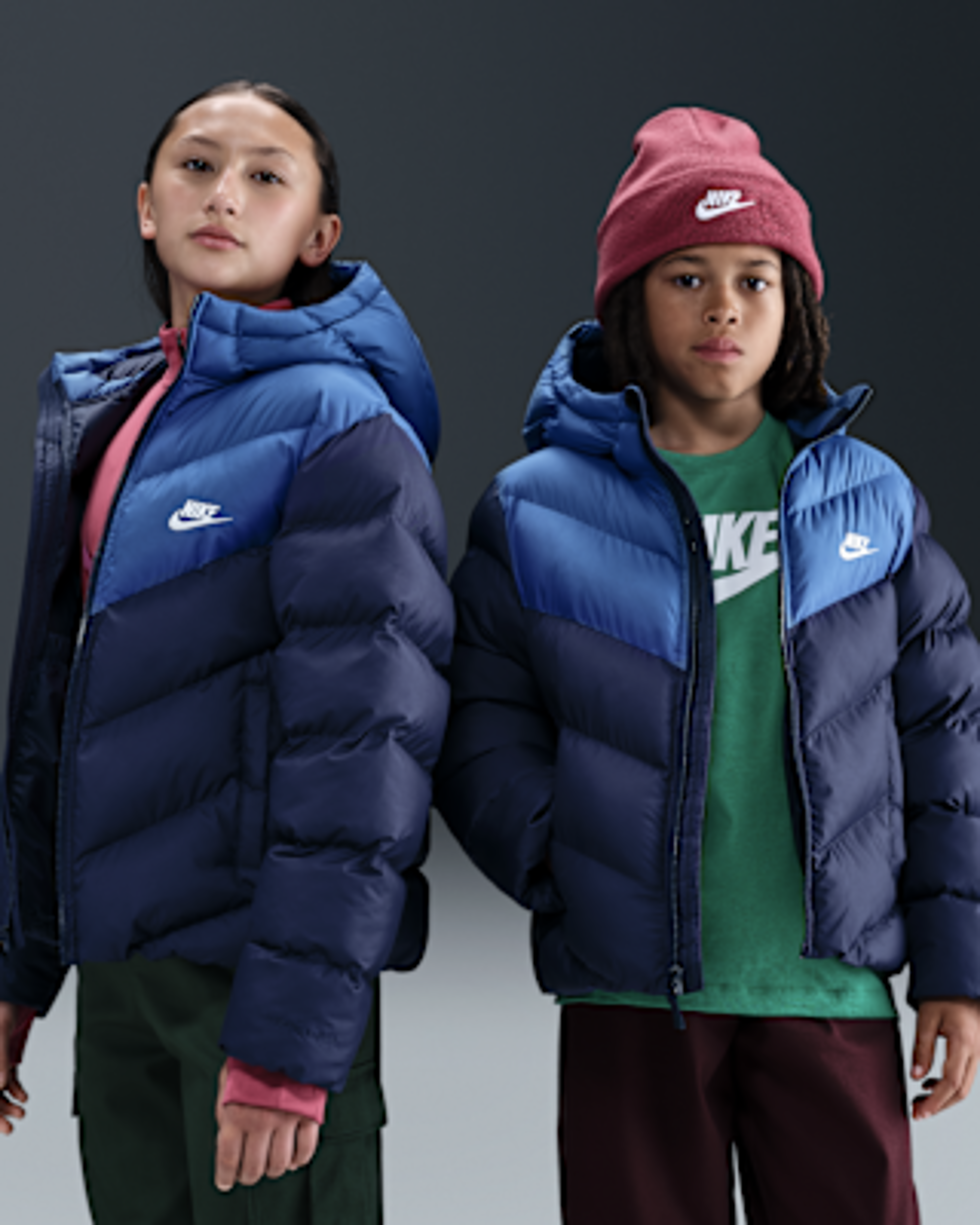 Nike Big Kids' Therma-FIT Puffer Jacket - Loose Fit Warmth