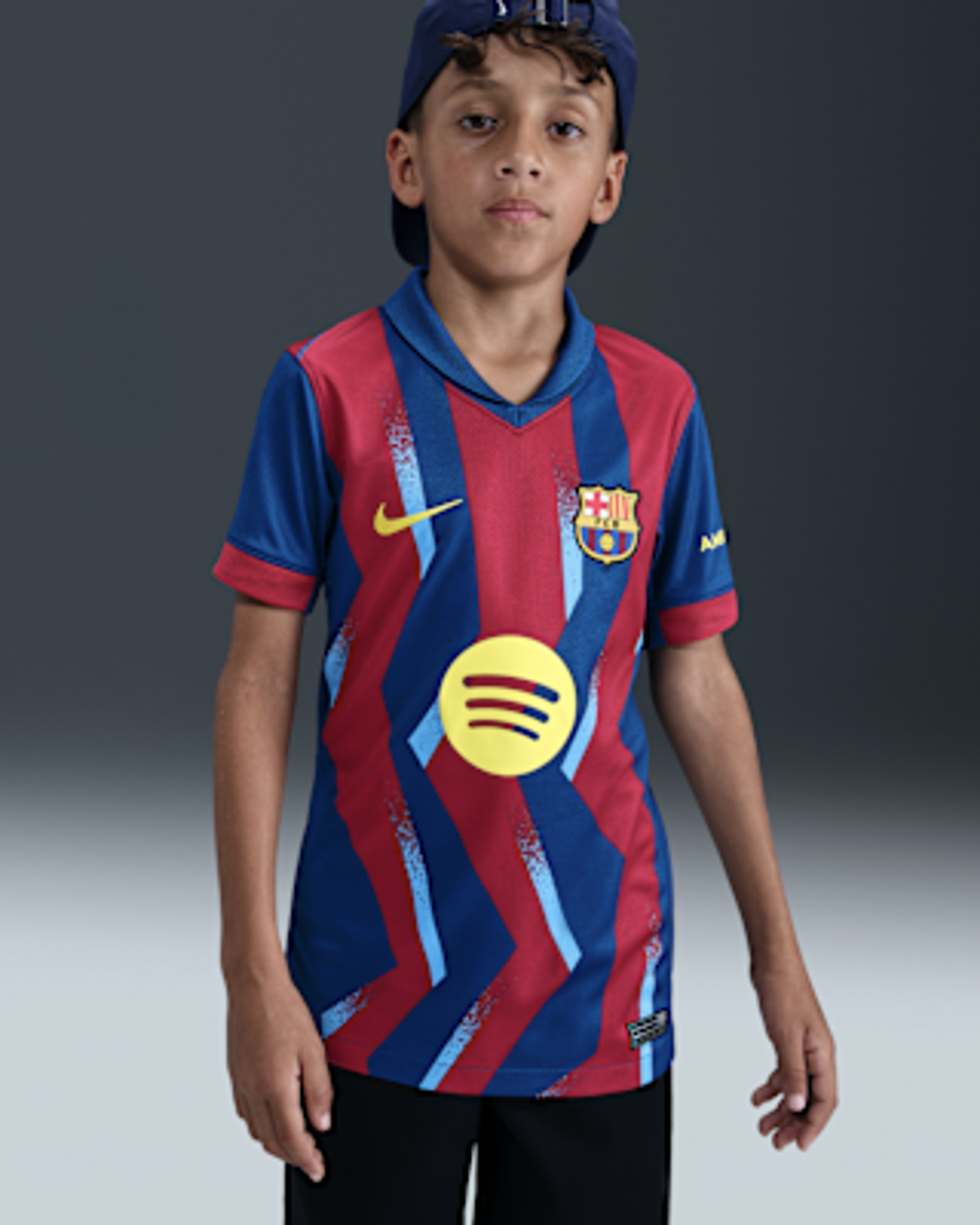 FC Barcelona 2025/26 Kids Fourth Soccer Jersey Nike Dri-FIT Replica