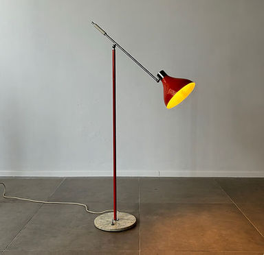 Mid Century Modern adjustable floor lamp by Stilux Milano, 1960s Italy