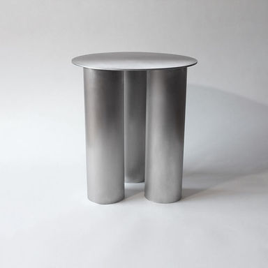 Siena Stool / Side Table - Raw Aluminium | Salysi
