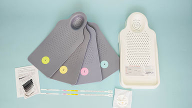 Perfect Noggin 2.0: base +4 foam layers + cotton cover +2 tape measures. | The PerfectNoggin