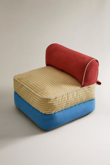 CHILDREN'S DETACHABLE COTTON FLOOR POUFFE