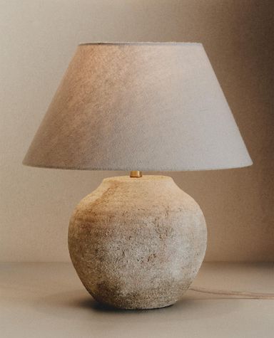 TISCHLAMPE AUS ANTIK-KERAMIK