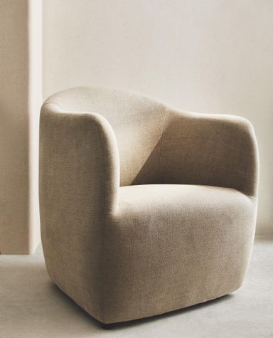 LINEN ACCENT CHAIR