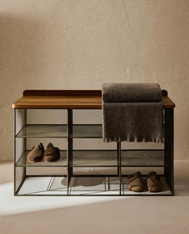 PANCA IN METALLO E LEGNO
