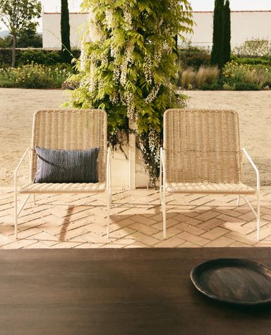 WOVEN METAL FRAME OUTDOOR CHAIR | Zara Home Ireland