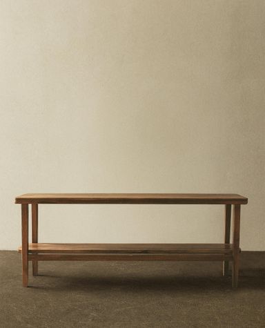 ACACIA WOOD DOUBLE BENCH