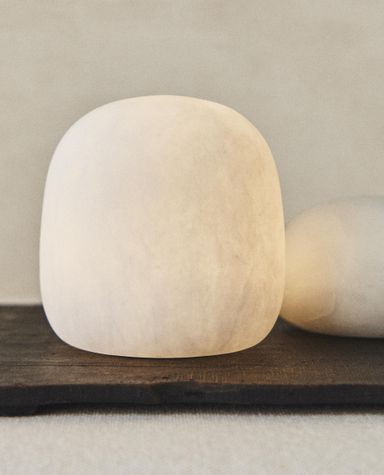 LÁMPARA MESA ALABASTRO SEMIOVALADA