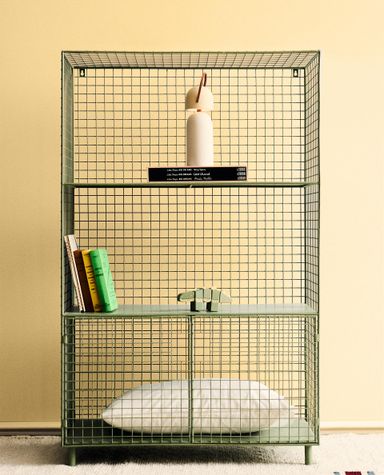 METAL BOOKCASE WITH DOORS