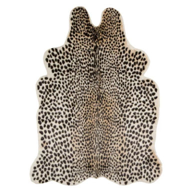 Erin Gates By Momeni 5'3"x7'10" Cheetah Loomed Novelty Area Rug: Luxury Animal Print, Low Pile, Indoor Use
