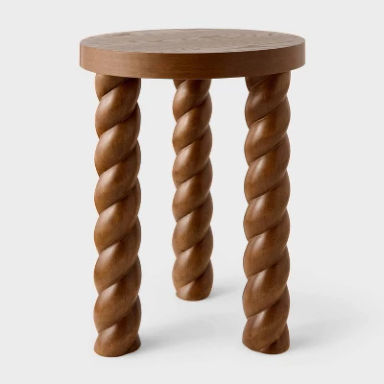 Braided Accent Table Walnut (FA) - Threshold™ designed with Studio McGee