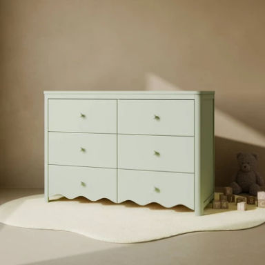 Storkcraft Casablanca 6-Drawer Double Dresser - Sage
