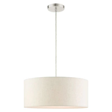 Livex Lighting Meadow 3 - Light Pendant in Brushed Nickel