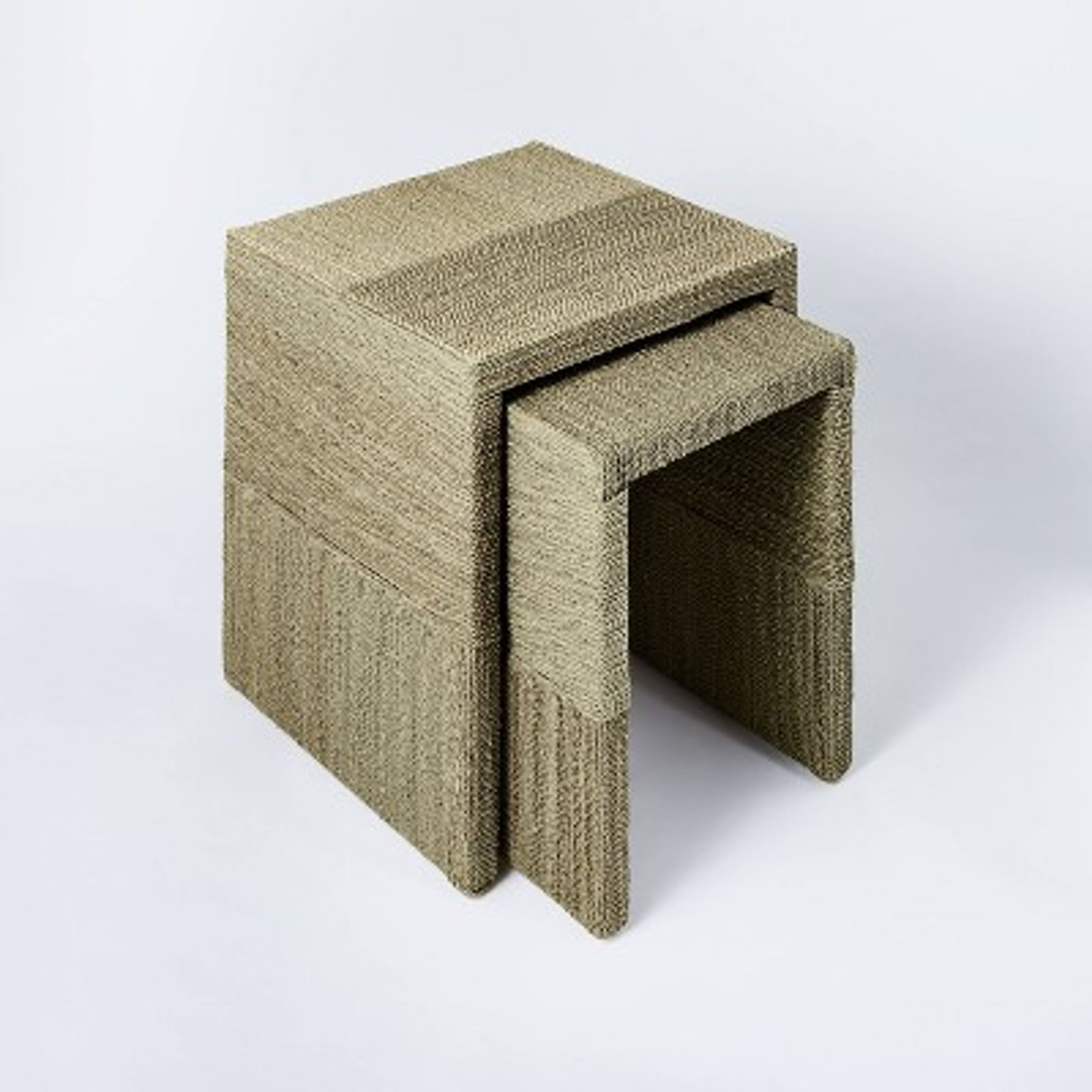 Threshold Studio McGee Rattan Nesting Tables Set of 2 - No Assembly