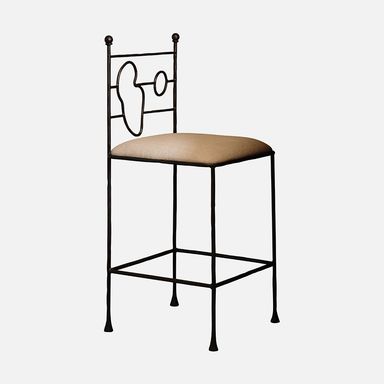 Wrought Iron Counter Stool by Anna Karlin, Shape C