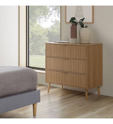 Cómoda de noche Layla 3 cajones | Cómoda barata | Topmueble