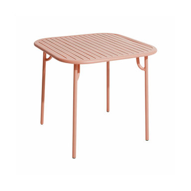 Quadratischer Gartentisch in Pink Blush Week-End -. Petite Friture