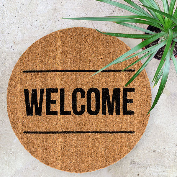 Round Coir Welcome Mat
