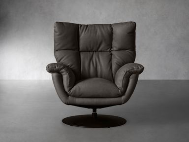 Deacon Leather Swivel Recliner
