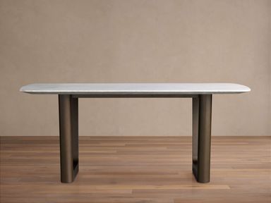 Saint Germain Stone Dining Table with Rennes Base